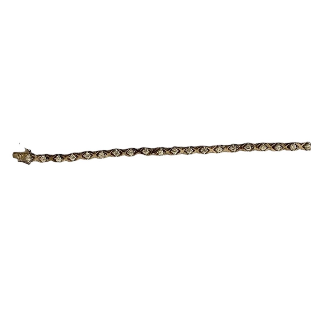 Sterling Silver and crystal bracelet